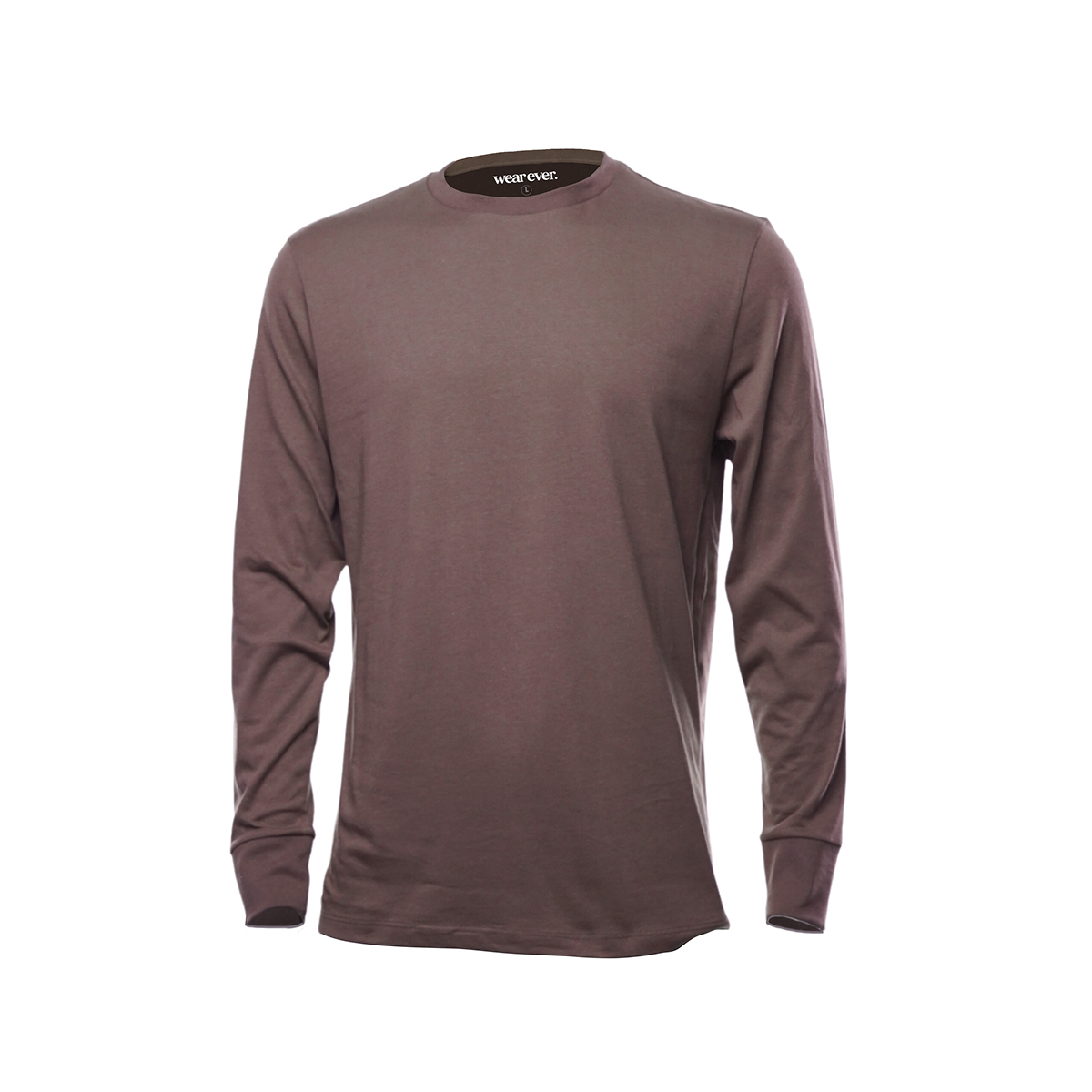 wearever Plum Purple Long Sleeve Crew Neck T-shirt