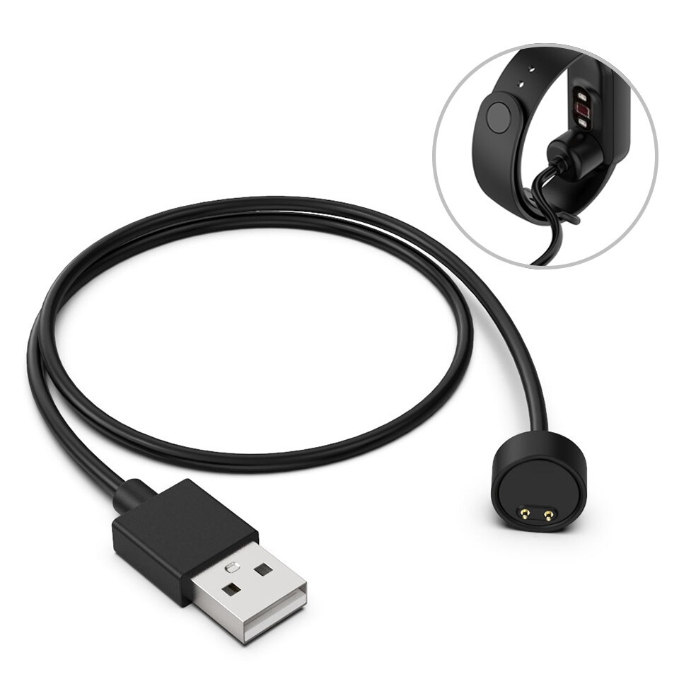 USB Chargers For Xiaomi Mi Band 5/6/7 Charger Smart Band Wristband Bracelet Charging Cable For Xiaomi MiBand 5 Charger Line