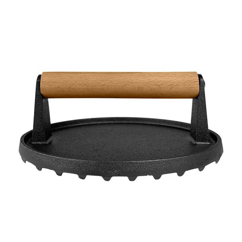Cast Iron Round Burger Press 18cm