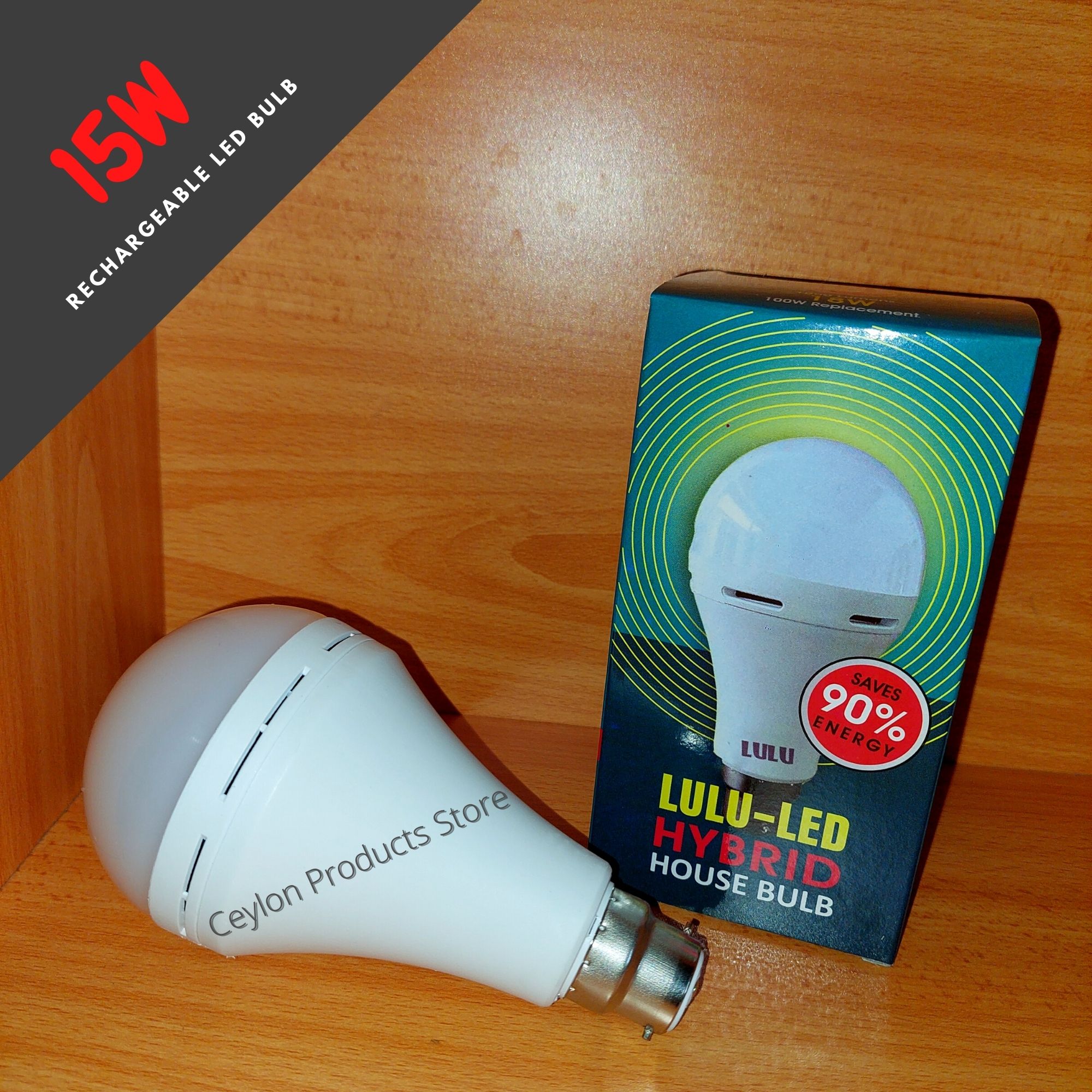 Hybrid LED Cool White [Daylight] AC DC Emergency Rechargeable Light ...