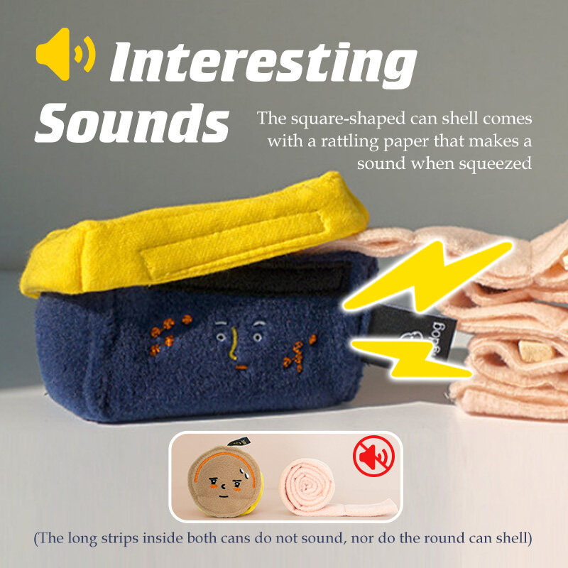 HamshMoc Plush Dog Puzzle Toys IQ Sniffing Training Dog Snuffle Feeder Soft Food Feeding Bowl Foraging Interactive Chew Squeaky Stress Relief. 