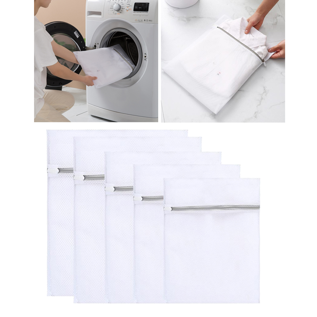 Laundry Washing Bag Mesh Net Dedicated Underwear Bra Clothes Storage 5pcs. 