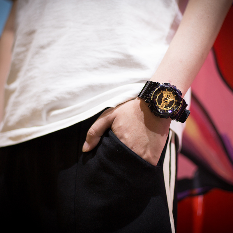 (Ready Stock) G-Shock GA110 Men Watch Sport Watch Dual Time Display Water Resistant Shockproof and Waterproof World Time LED Auto Light Sports Wrist Watches GA-110GB-1A. 