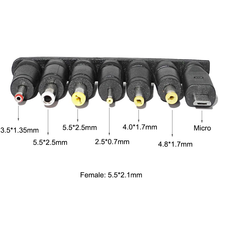 8 in 1 Universal 5V DC Jack Charging Cable Power Cord USB to DC Power Cable Connectors Adapter for Router Mini Fan Speaker. 