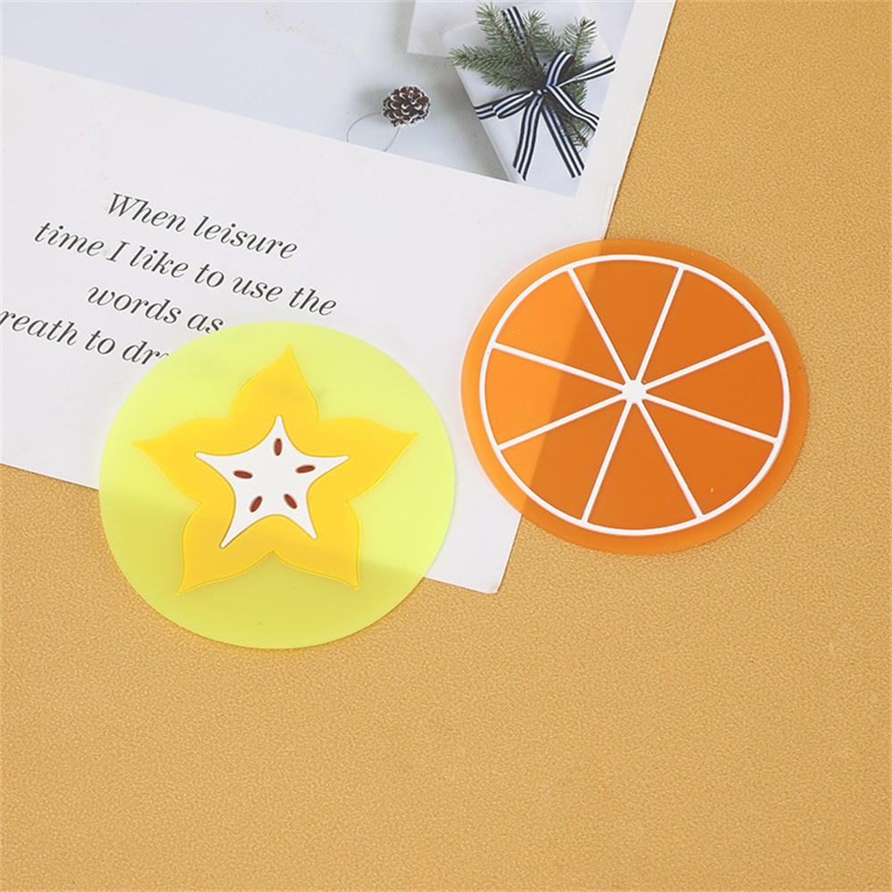 Skid Insulation Cup Pad Colorful Silicone Drink Mat Silicone Drink Coasters Jelly Color Cup Mat Colorful Hot Drink Holder. 