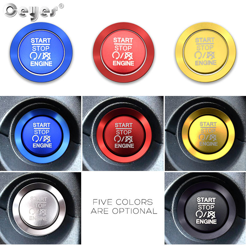 Ceyes Car Stickers For Jeep Wrangler Grand Cherokee Auto Engine Start Stop  Button Ring Cover Interior Case Car Styling: Buy Online at Best Prices in  SriLanka 