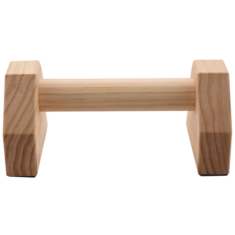 1 Pair Parallettes Gymnastics Calisthenics Handstand Bar Wooden Fitness Exercise Tools Training Gear Push-Ups Double Rod Stand. 