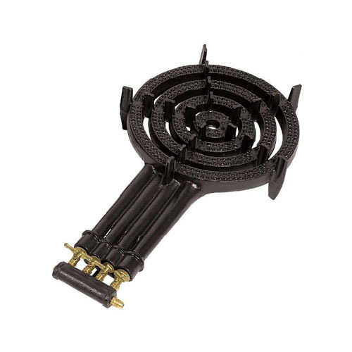Black long handle 4 ring household hotel commercial cast iron gas burner cooker stove. 