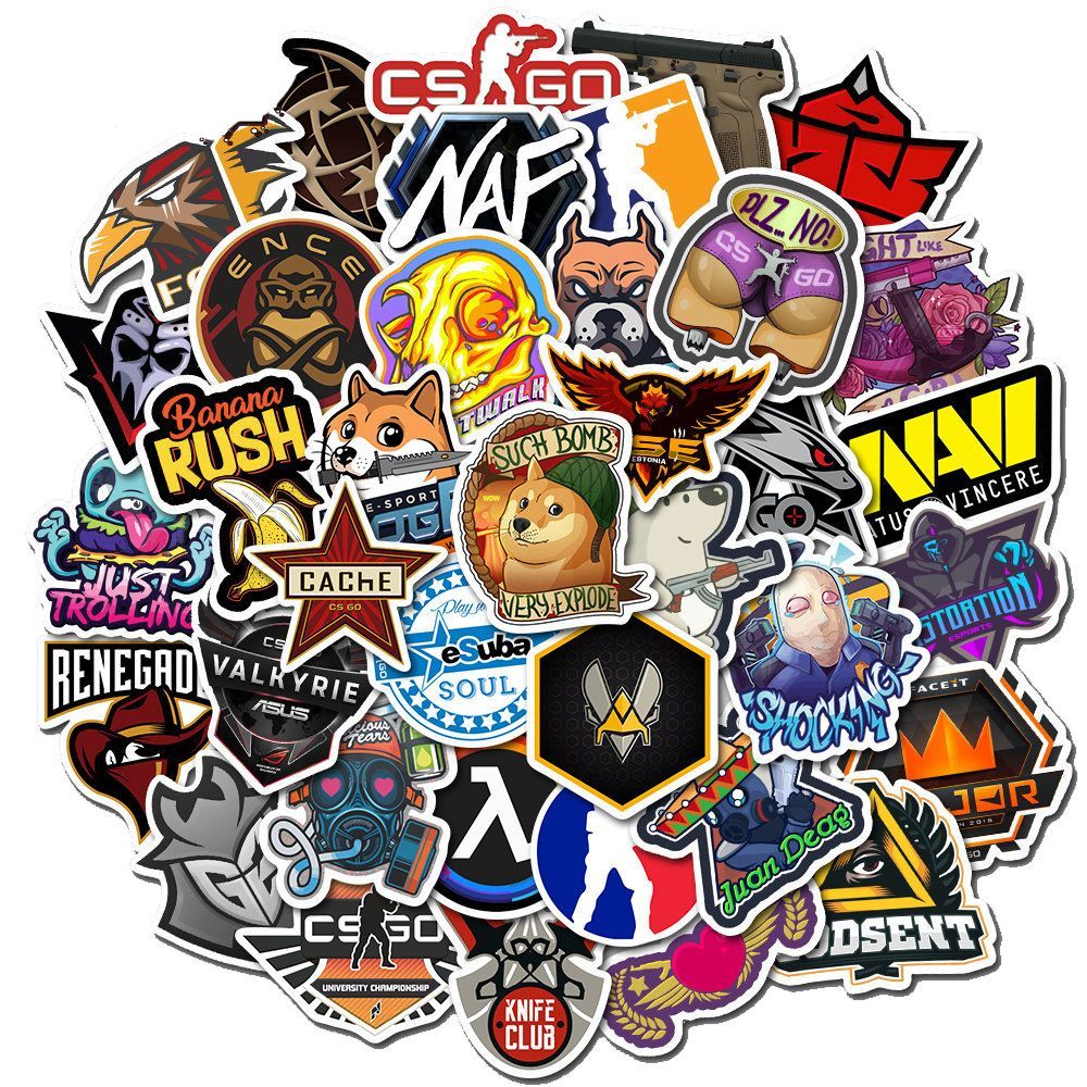 20/40pcs Games Stickers Gaming Logo Stickers for Laptop Scrapbook Journal Kids Girls Boys Stickers. 