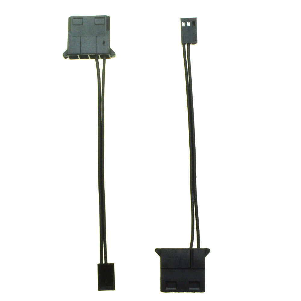 Ide Female Port To 3 Pin Fan Power Female Cable Molex D Plug Power To 3 Pin Connector Computer Pc Cooling Convertor Cable