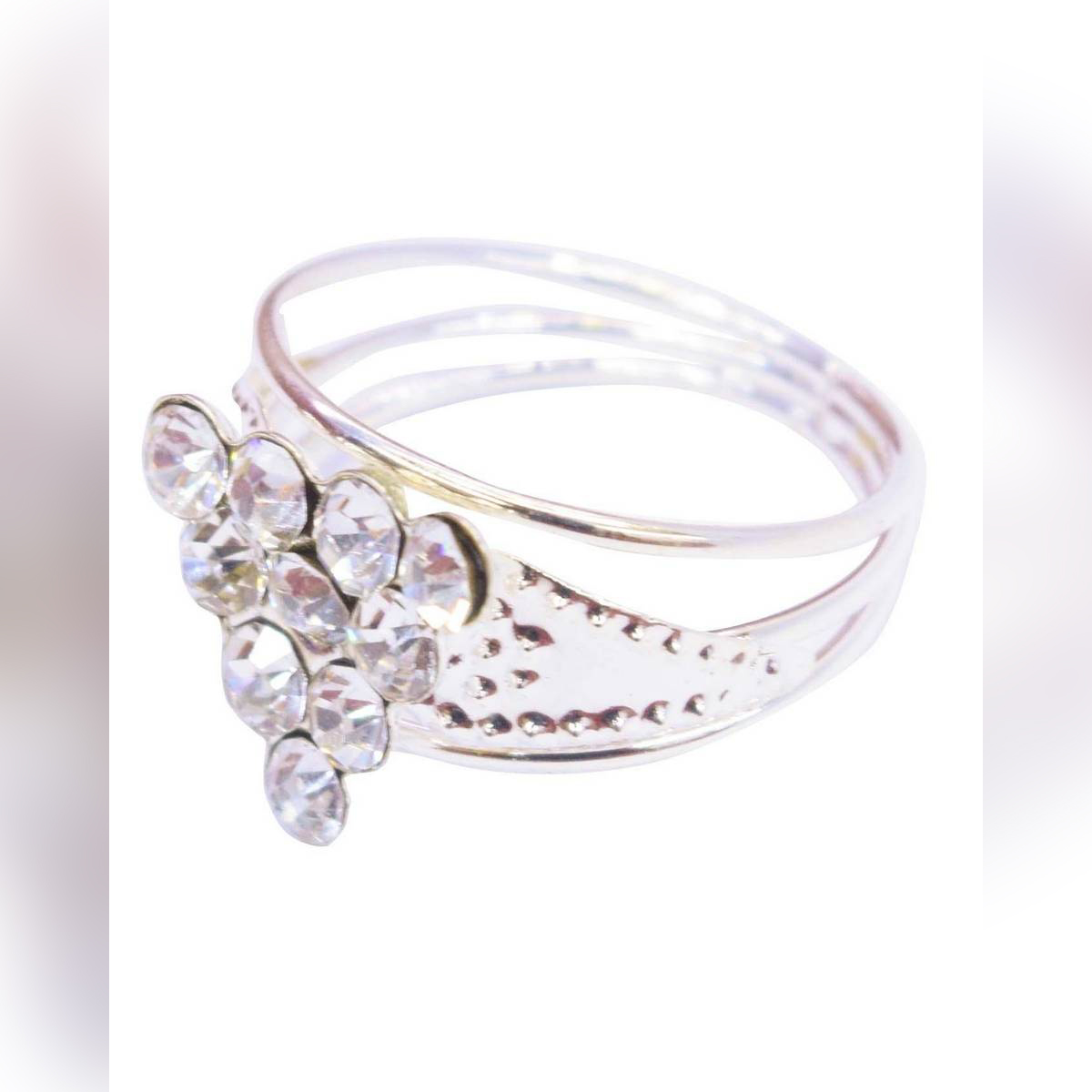 Women's  Fancy  Gold Ring - Silver