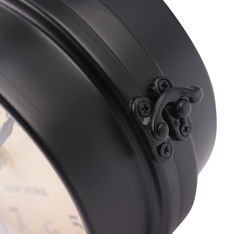 European-Style Double-Sided Wall Clock Creative Classic Clocks Monochrome. 