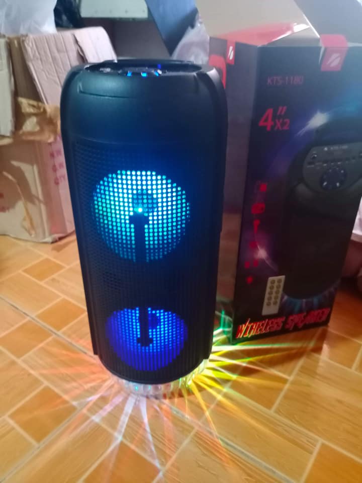 KTS-1180 Karaoke Wireless Bluetooth portable LED light and digital display speaker 1180 With free mic: Buy Sell Online @ Best Prices in SriLanka | Daraz.lk