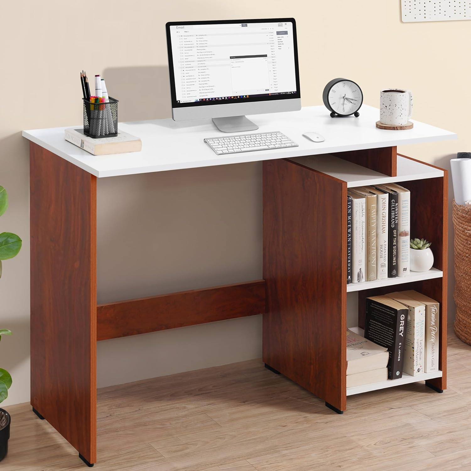 VTEC FURNITURE Modern Study Table with 2 Tier Bottom Storage | Office Desk | Computer Table | ST201. 