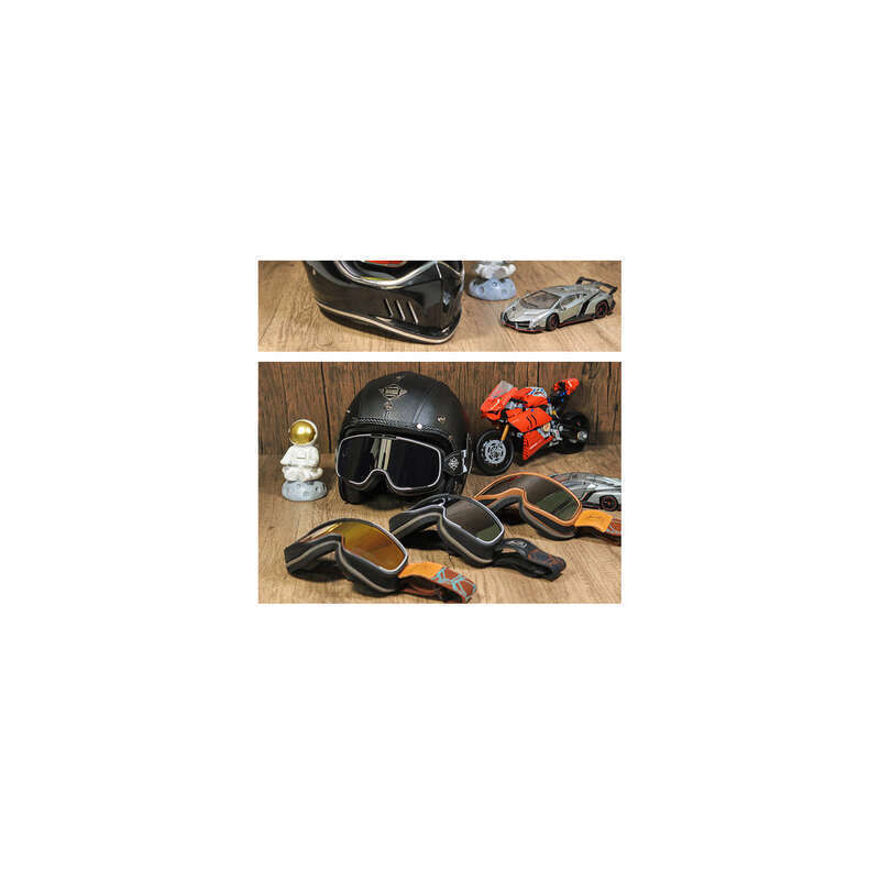 Ski Goggles For Cycling, Windproof Motorcycle Mask With Face Shield_voghion.com