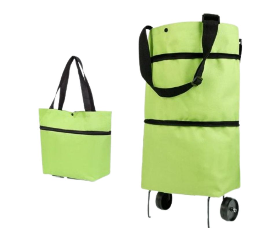 Bag Foldable Shopping Bag with Wheels, TravallingBag, Folding Shopping Pull Cart Trolley Bag with Wheels Foldable Shopping Bags Reusable Grocery Bags Vegetables Bag. 
