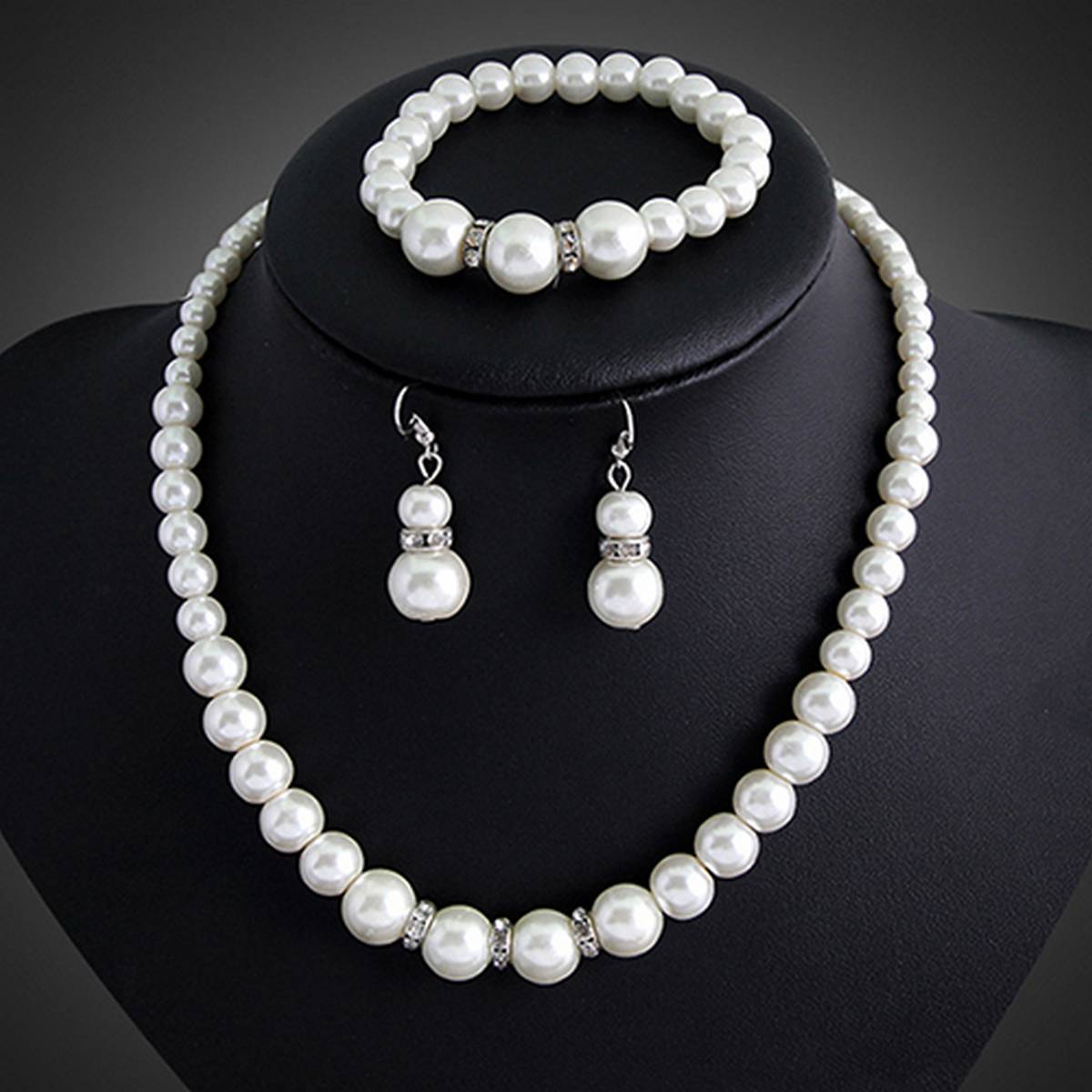 faux pearl jewellery sets