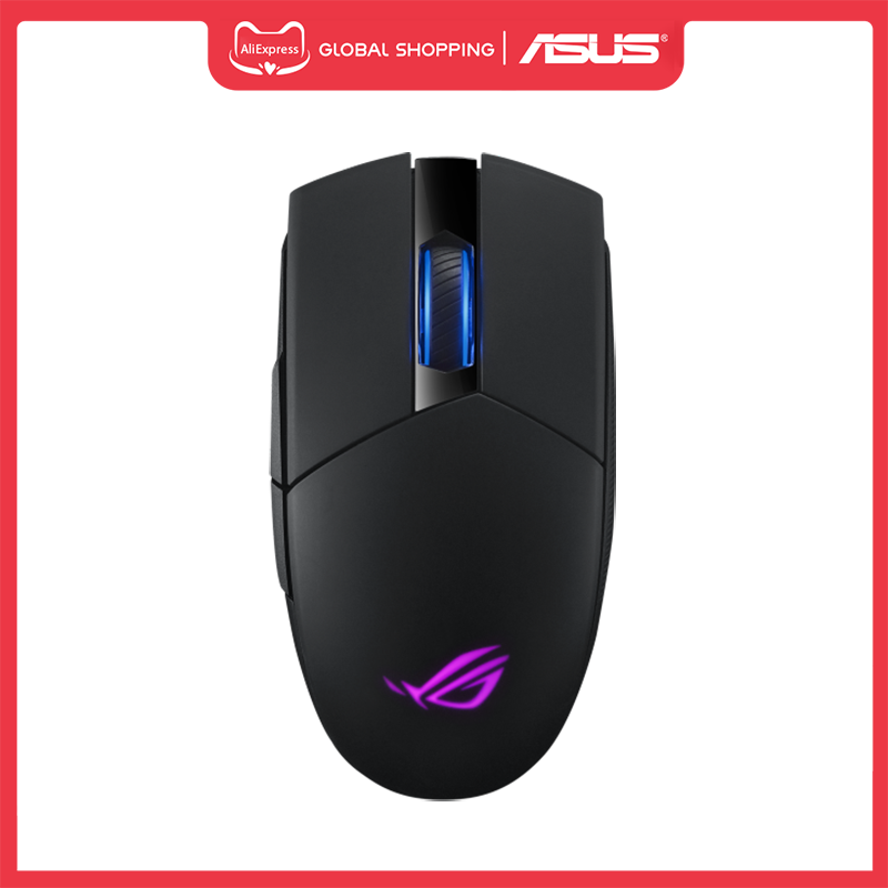 ASUS ROG Strix Impact II Wireless Gaming Mouse 16000 DPI RF 2.4GHz/Wired  USB Dual Connectivity Unmatched Precision Aura Sync RGB