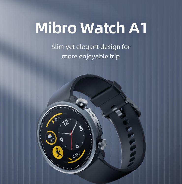 Xiaomi Youpin Mibro A1 Smartwatch Men Fashion Women Smart Watch,Heart Rate Monitor,Blood Oxygen, 5 ATM Waterproof, Sports Watch. 