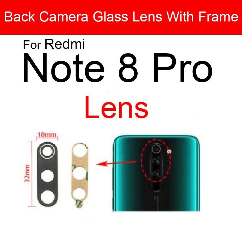 mi note 8 back camera glass price