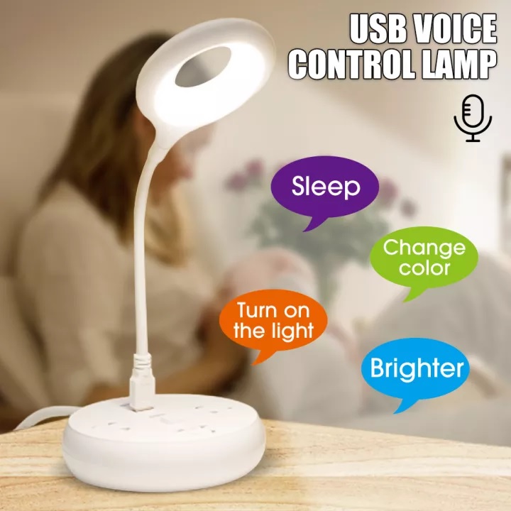 Smart intelligent Voice Light Control USB Night Light for Bedroom. 