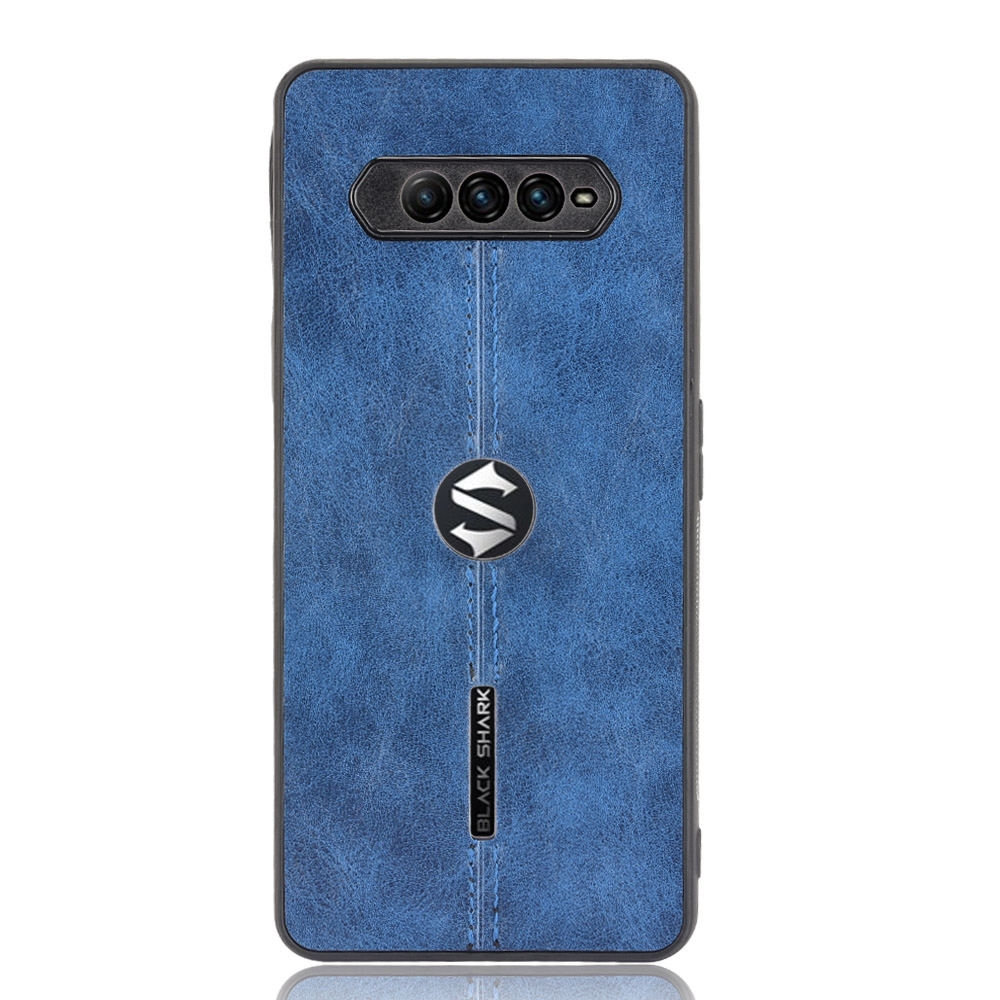 (Stock available) For Xiaomi Black Shark 4 / Black Shark 4 Pro Shockproof Sewing Cow Pattern Skin PC + PU + TPU Case(Red). 