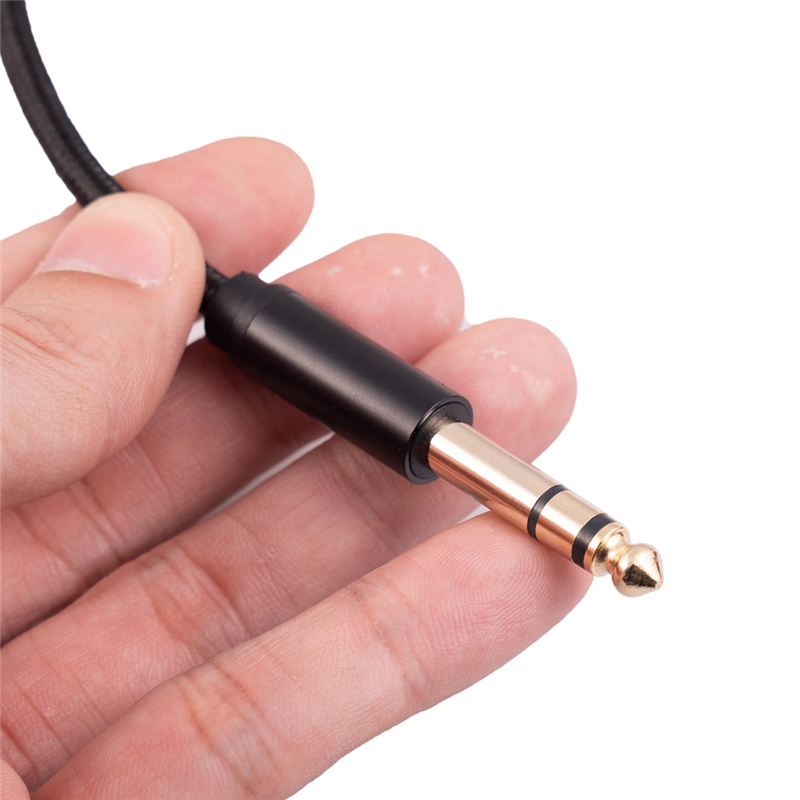 Amplifier Audio Cable Aux Cable for Mixer Amplifier Gold Plated 3.5 Jack to 6.5 Jack Male to Male Audio Cable 1 Meter. 