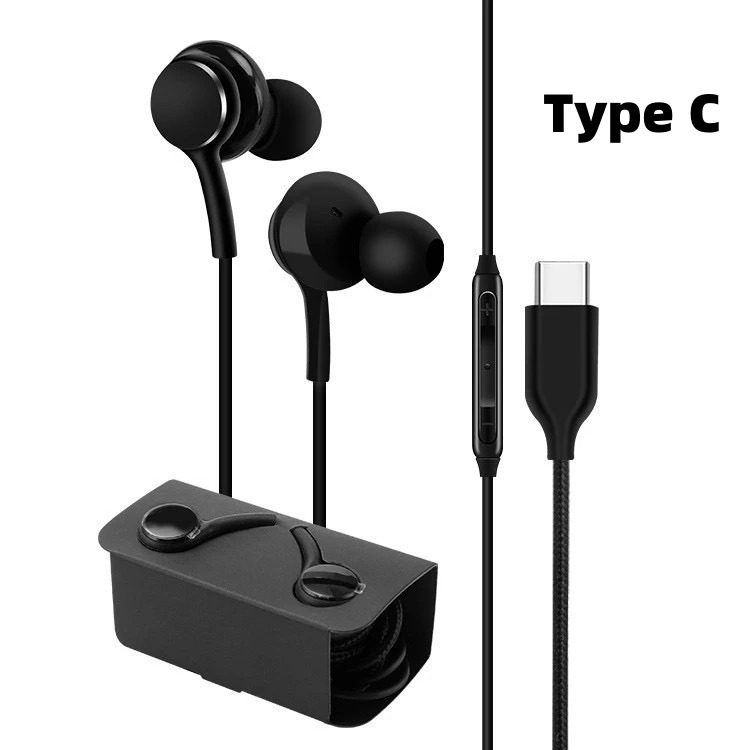 Type C / 3.5 mm Wired Earphone For Samsung Galaxy S23 S21 S22 Ultra Plus A54 A34 A53 A53 Accessories. 