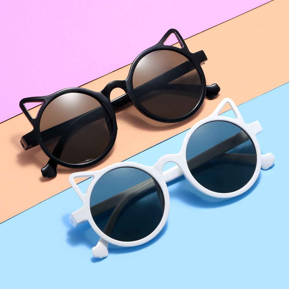 Kids Sunglasses UV400 Resin plastic UV380 Cartoon Sunglasses Cute Ears Sunglasses for Outdoor Sun Protection Holiday Beachwear Daily Use