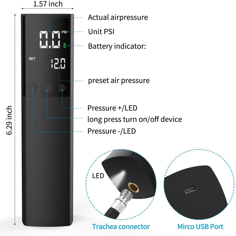 Electric Ball Pump,Smart Air Pump Portable Fast Ball Inflation. 