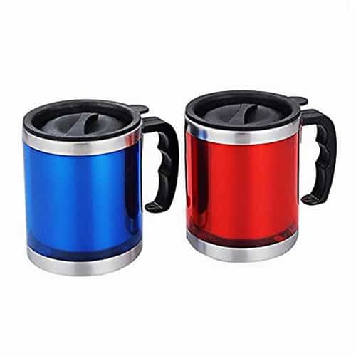 Stainless Steel Travel Mug With Lid (Vacuum Insulated Travel Mug) 400ml. 
