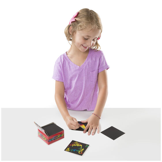 Melissa & Doug - Scratch Art Box of Rainbow Mini Notes. 