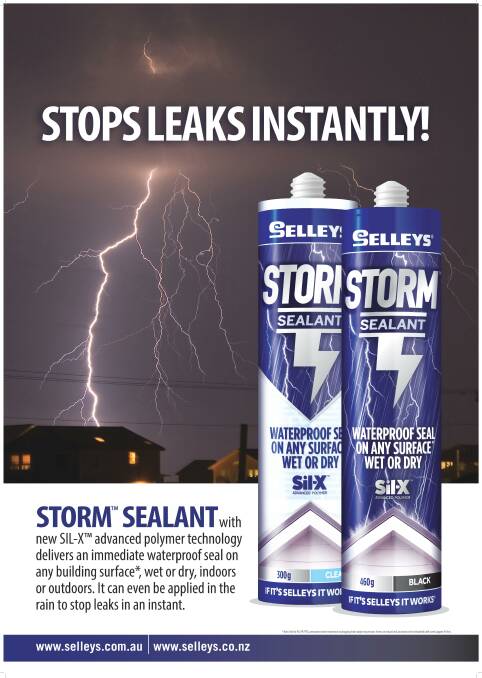 Selleys Storm Sealant Clear 290ml Waterproof Seal On Any Material Wet Or Dry. 