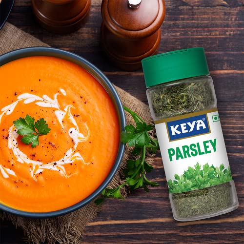 Keya Dried Parsley Leaves | 100% Natural | No Additives | Curries, Sauces, Pastas|15gm (FROM INDIA) JEZ. 