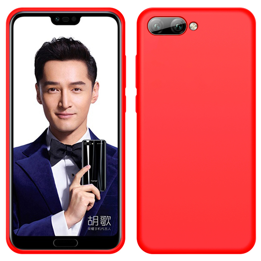 Liquid Silicone Soft Cover For Huawei Honor 10 Shockproof Phone Case. 