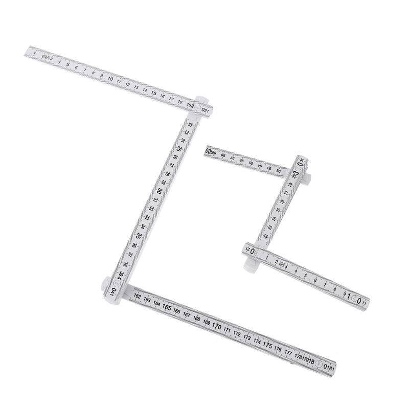 【WEJA】1M 2M 10-parts Folding Carpenters Ruler Lightweight Compact Measuring Stick Slide Fold Up Meter for Woodworking. 