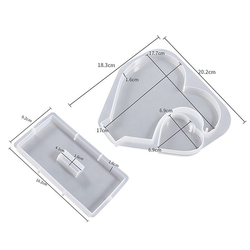 Large Heart Shape Photo Frame Resin Molds - Silicone Molds For Epoxy, DIY Picture Frame Craft & Home Decor