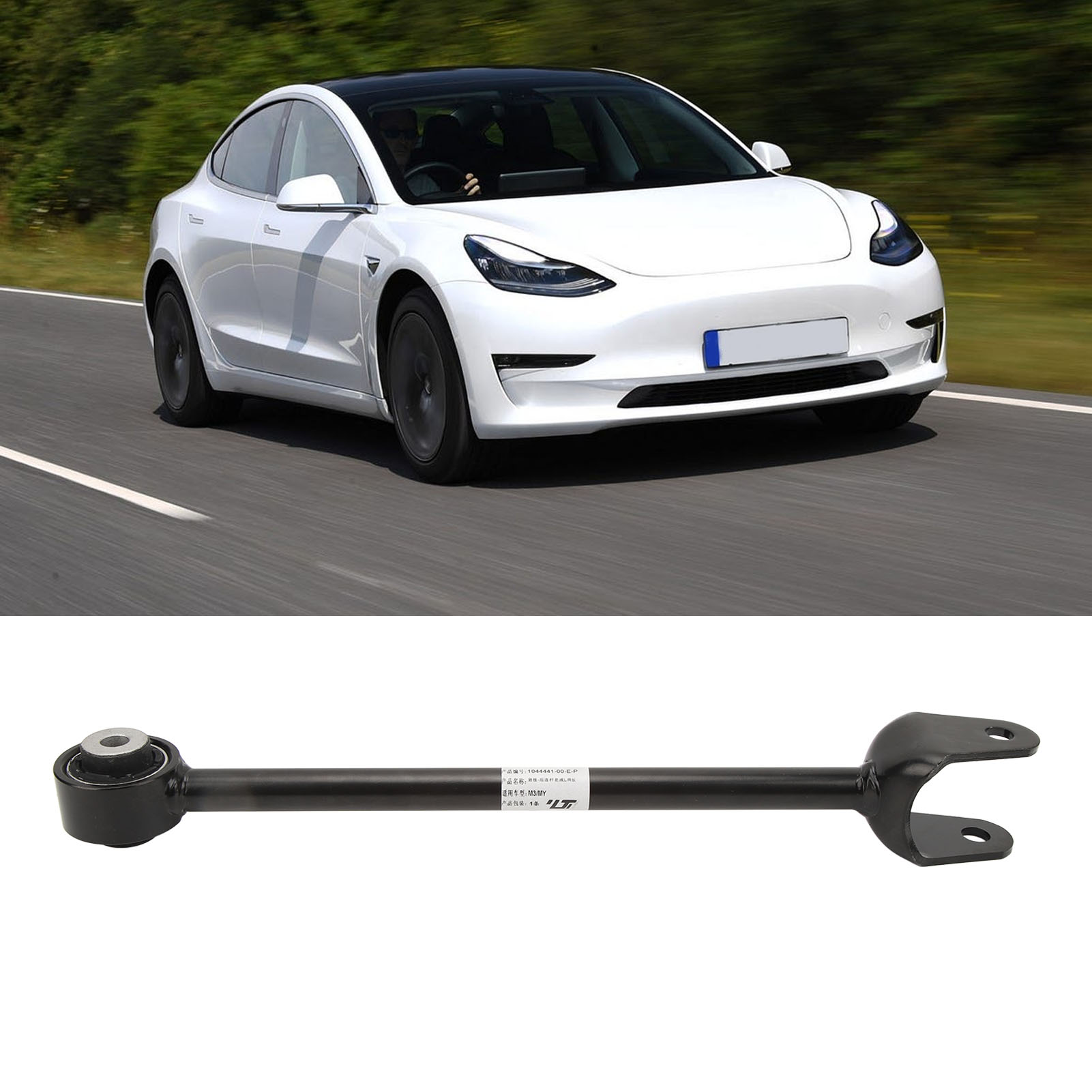 Rear Lower Fore Control Arm Stable Performance 1044441 00 E Car Fore Link Arm Accurate Fit High Strength for MODEL 3 2017-2023. 