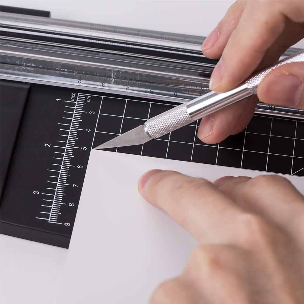 High Quality Pen Knife with 5 Interchangeable Sharp Blades  for Carving and Mat Cutting as a Mobile Phone PCB DIY Repair crafting knife sticker cutter paper cutter.  For precision cutting art and Tools. 