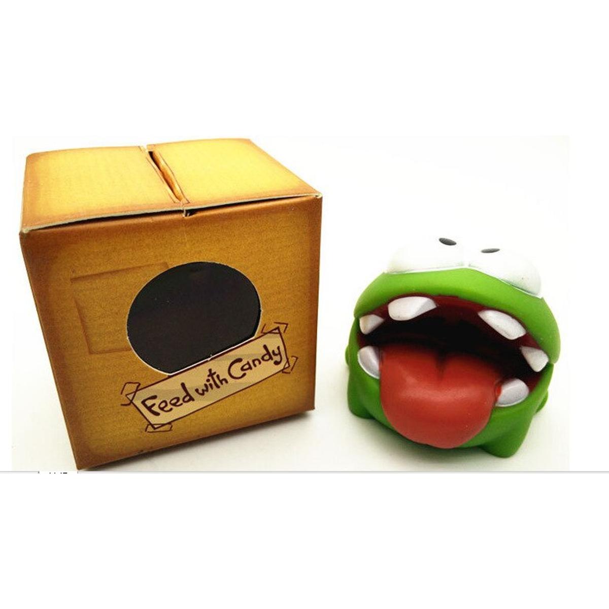 【World Supermarket 2021】Hot1Pcs Rope Frog Vinyl Rubber Android Games Cut Rope OM NOM Candy Gulping Monster Toys Figure Sound For baby kids
