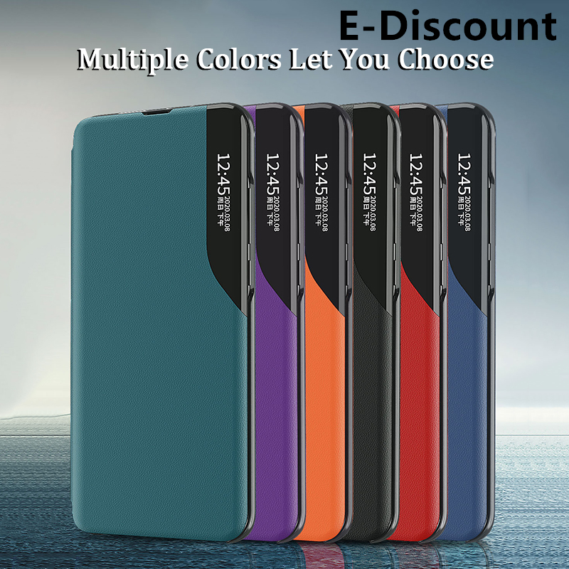 For Samsung Galaxy Note 9 Clear Window View Smart Transparent PU Leather Stand Holder Phone case for Galaxy Note9 Flip Cases. 