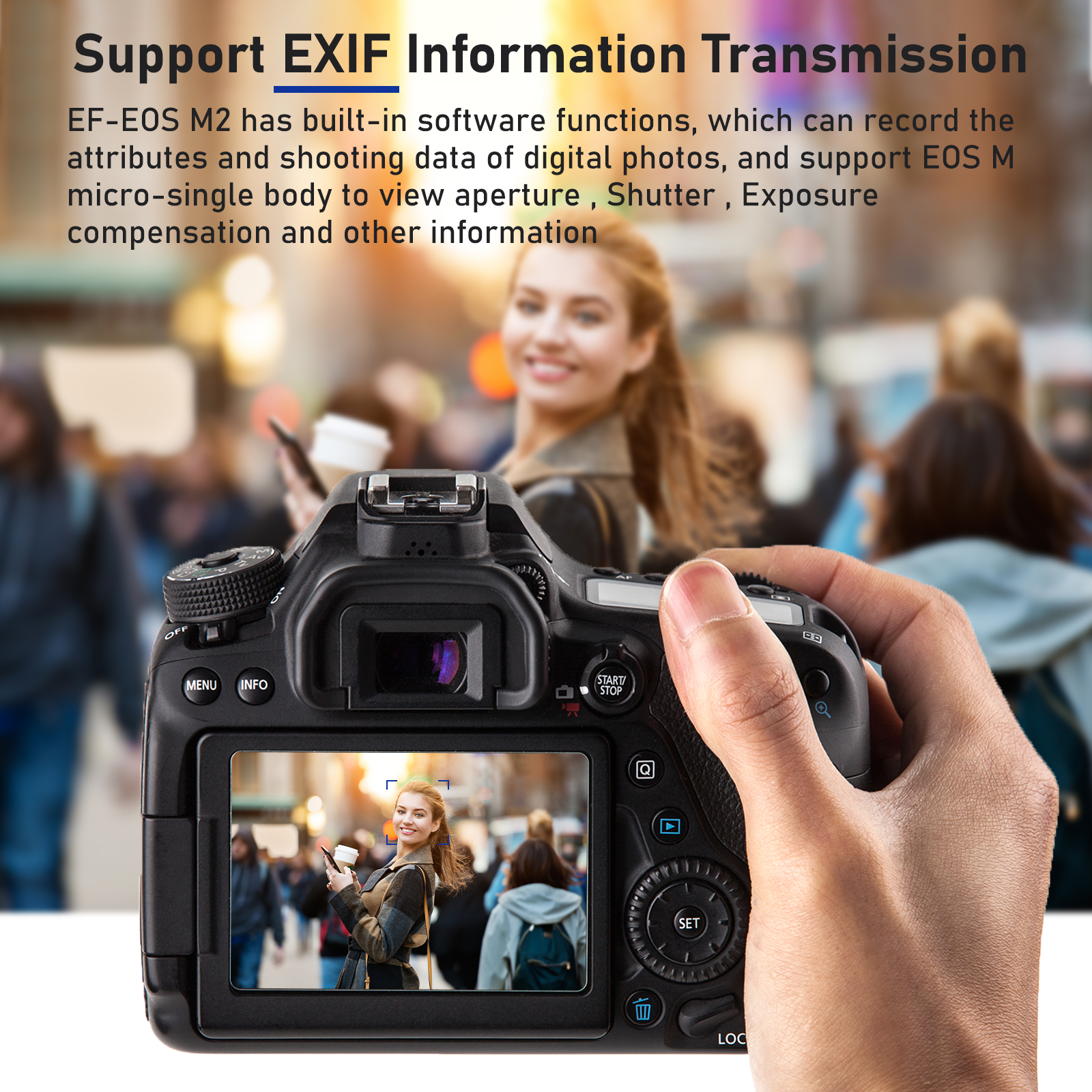 Viltrox EF-EOS M2 EF-M Lens Adapter ring 0.71x Focal Reducer Speed Booster Adapter for Canon EF lens EOS M mount Camera M6 M3. 