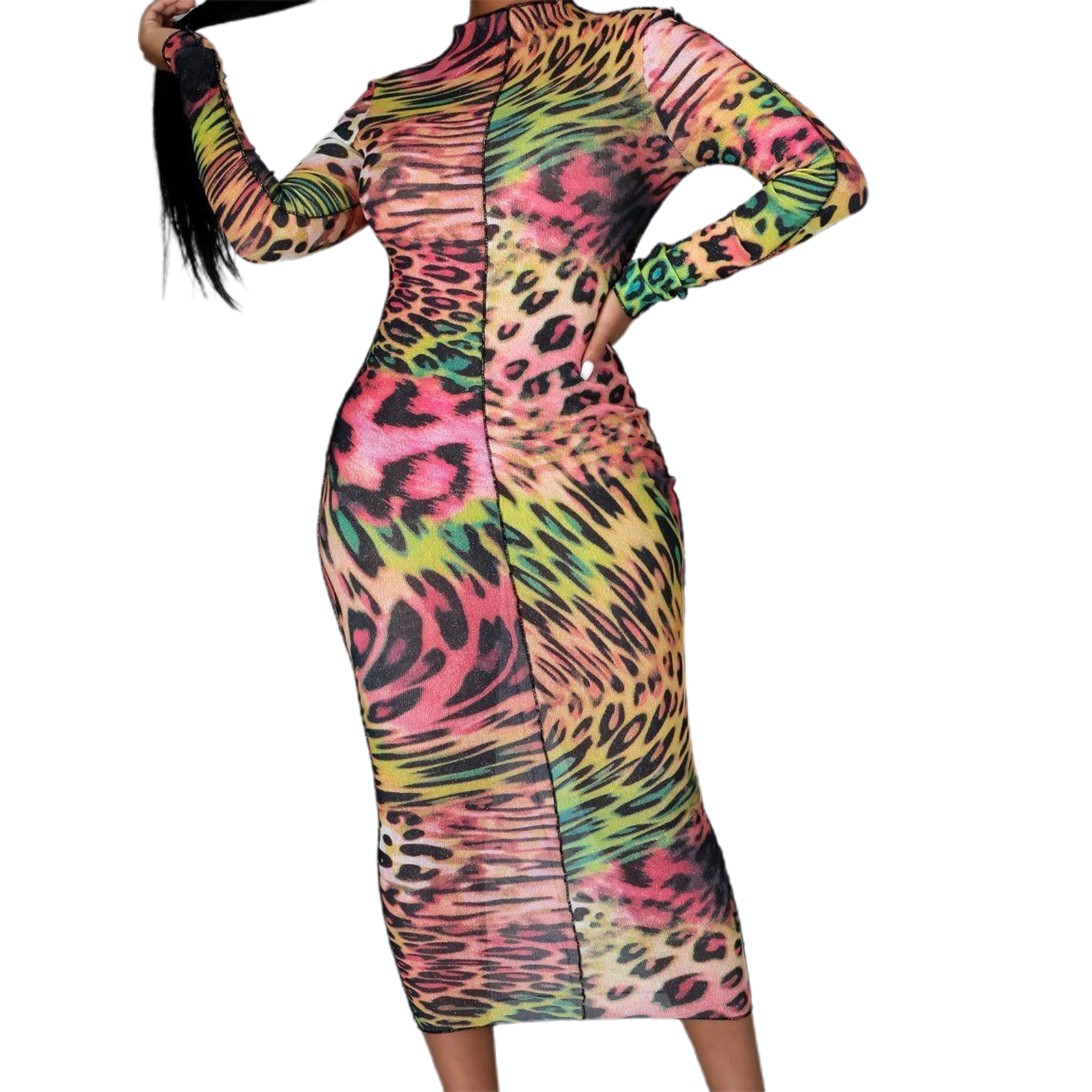 Women Sexy Skinny Dress, Adults Leopard 