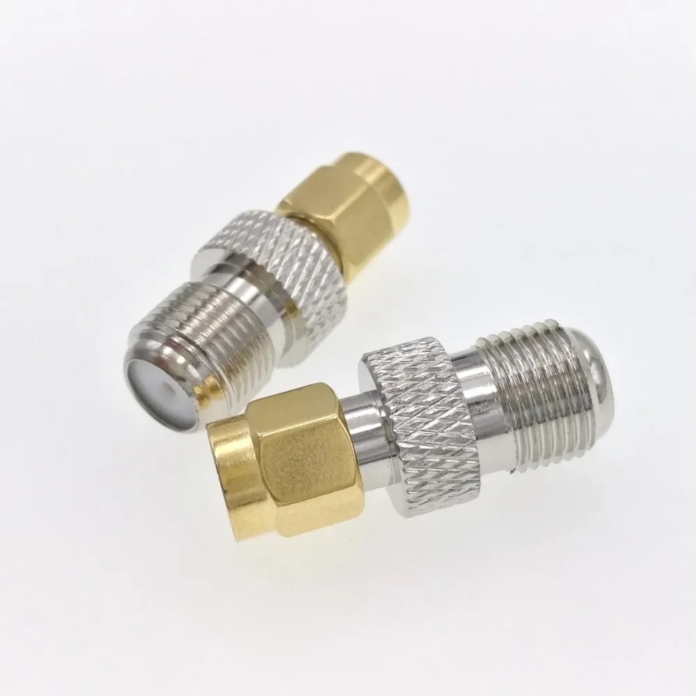 3G 4G 5G LTE SMA Male to F Female Adaptor - Coaxial Cable External Antenna Connector for Router