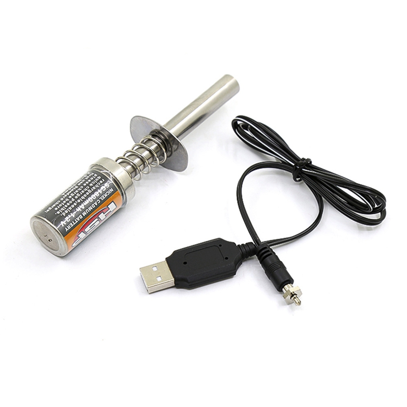 RC Nitro 1.2 V 1800Mah Rechargeable Glow Plug Starter Igniter DC USB Charger for Gas Nitro Engine Power 1 10 1 8 RC Car Daraz.lk