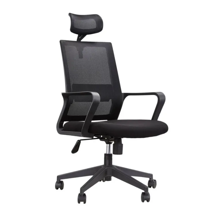 High back chair online black