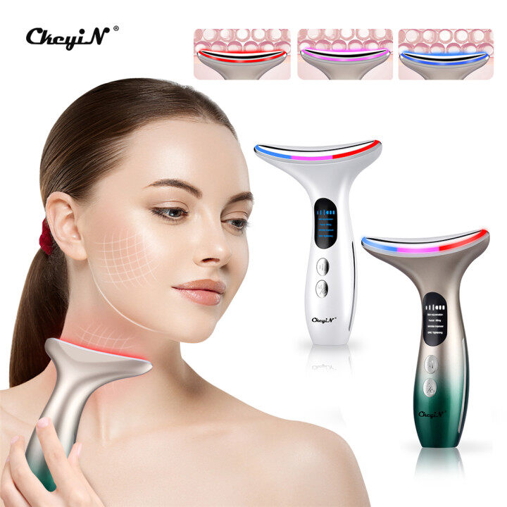 CkeyiN face massager device skincare face massager facial massager device face lifting firming device face massage machine blackheads remover Face Neck Massager Anti Aging MR659