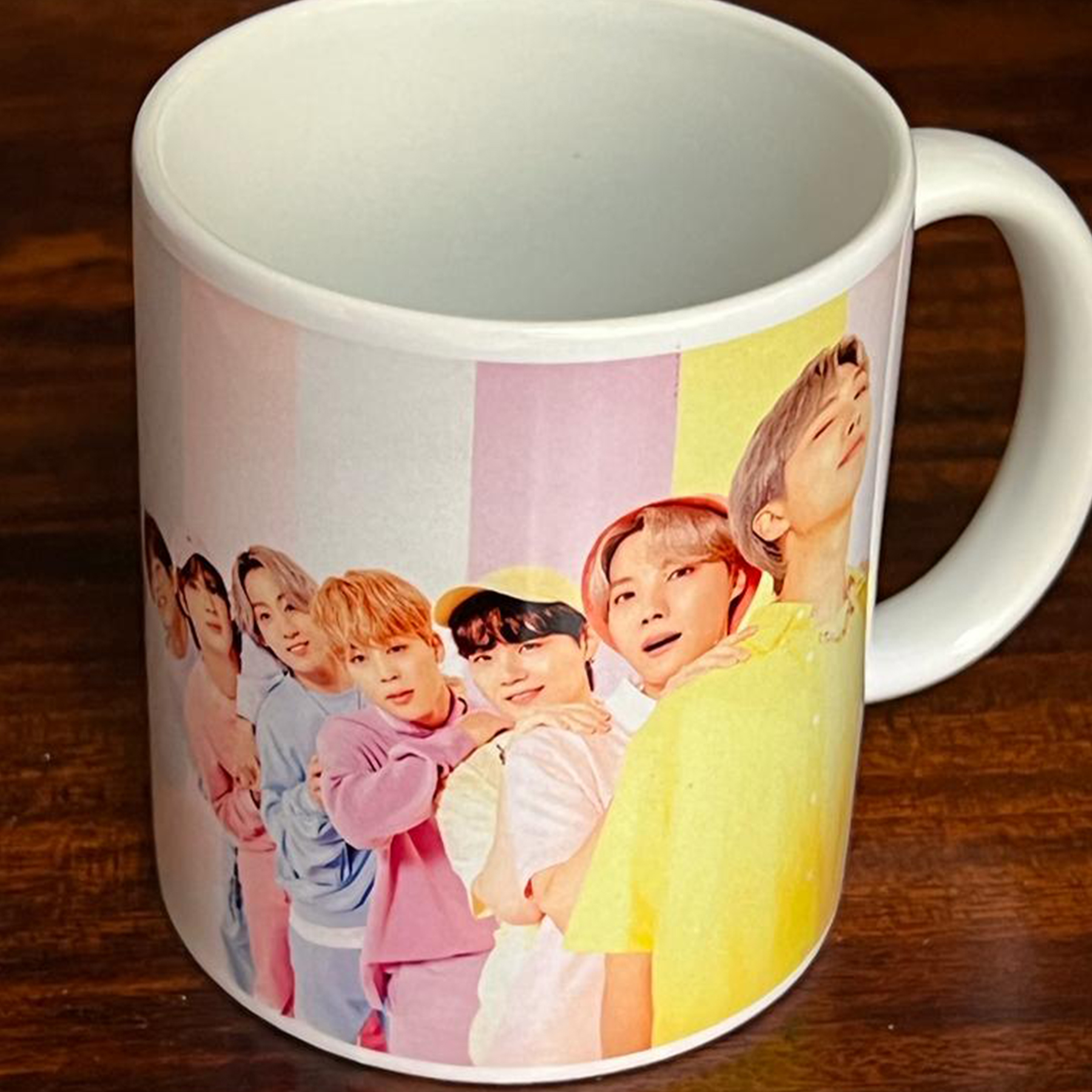 Customized BTS Mug Sublimation Print Birthday Christmas Gift. 