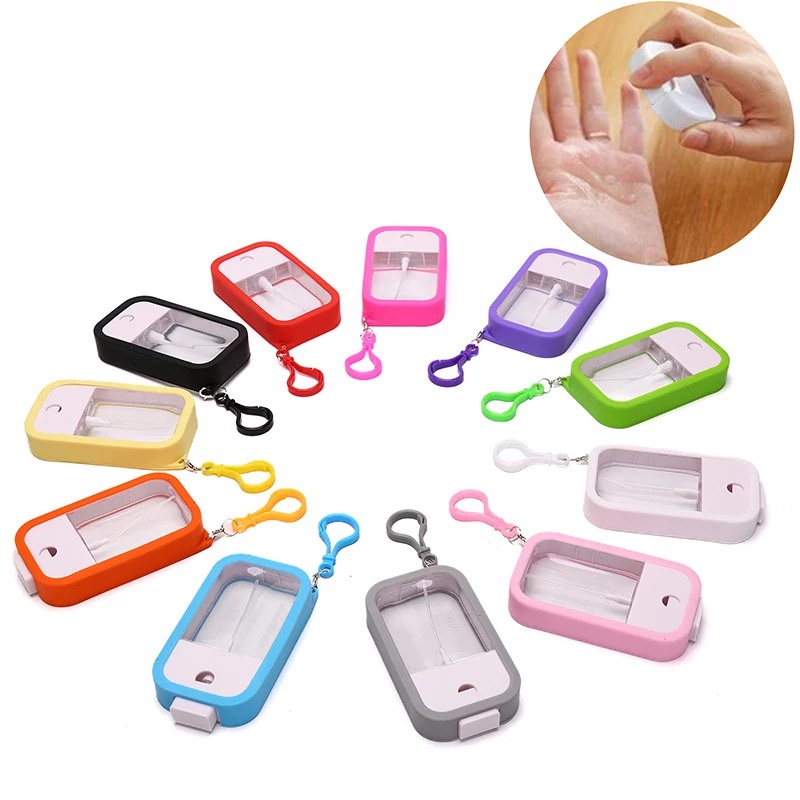 50ml Touchland Style Spray Bottle silicone with keychain Twist Open Refillable COMPLETE SET/A01025. 