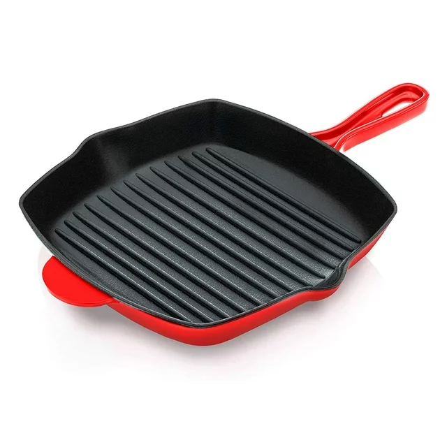 Cast Iron Square Griddle Pan 28cm